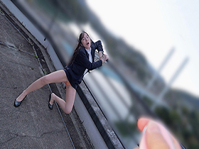 就活格付けリモバイ奥手な隠れ美人学生がマジイキ連発都内で就活に悩む松丸さんを郊外でベロチュー連れ回し猥褻とびっこ調教で赤面イキ潮悶絶で盛り上がったあげく…松丸香澄　２２歳　サンプル画像12